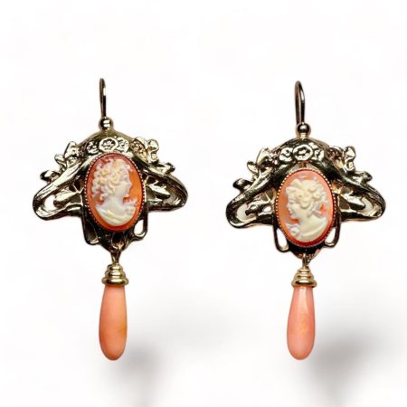Alta Bigiotteria Fiorentina 14k Gold Plated earrings Ref. Cora