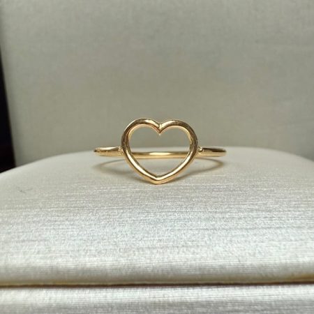 18K solid gold Heart Ring